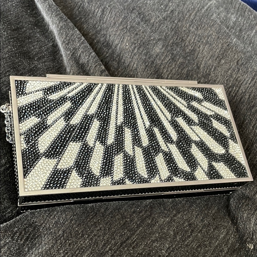 Judith Leiber Black and White Clutch